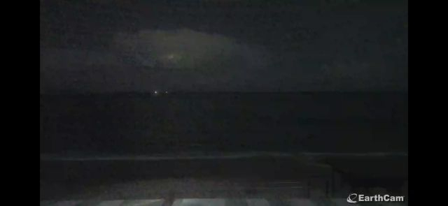 A thunderstorm in the ocean