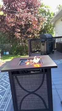 Slomo of a NG fireplace
